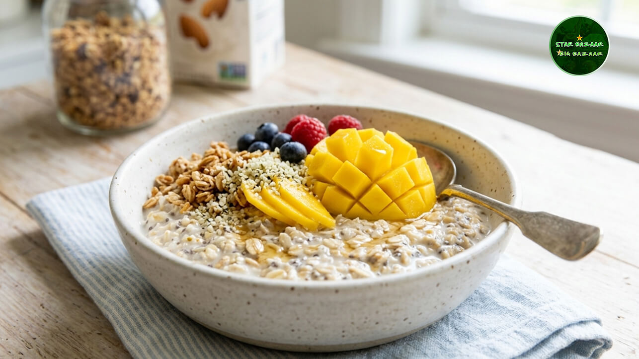 Healthy Mango Oats Breakfast